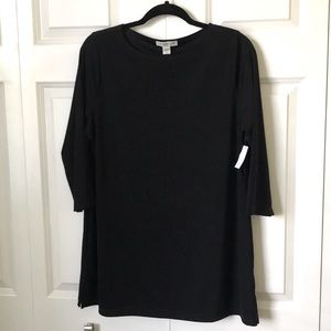 COLDWATER CREEK BLACK TUNIC